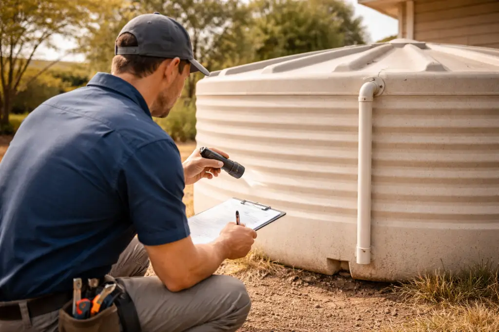Water tank inspection